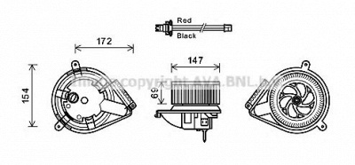AVA QUALITY COOLING ms8617 -  Электродвигатель, вентиляция салона